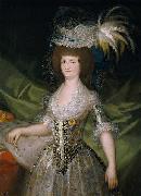 Francisco de Goya Queen of Spain Maria Louisa, nee Bourbon-Parma. oil painting on canvas
